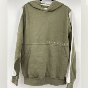 Jack Wills Elmsfield XS Hooded Sweatshirt in Moss